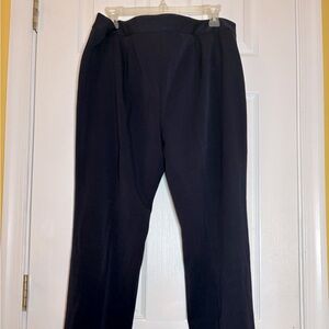 Navy blue business attire or casual pants in size 14.